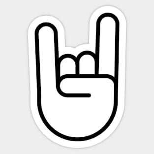 Rock On Sign Sticker